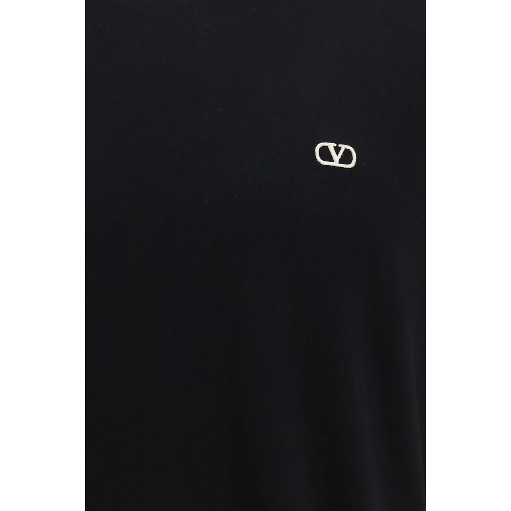 Valentino Black Cotton T-Shirt Valentino