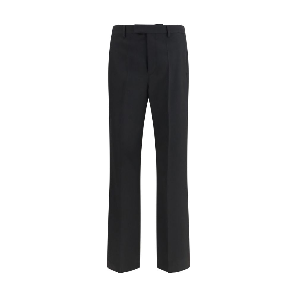 Valentino Black Wool Oves Aries Dress Pants Valentino