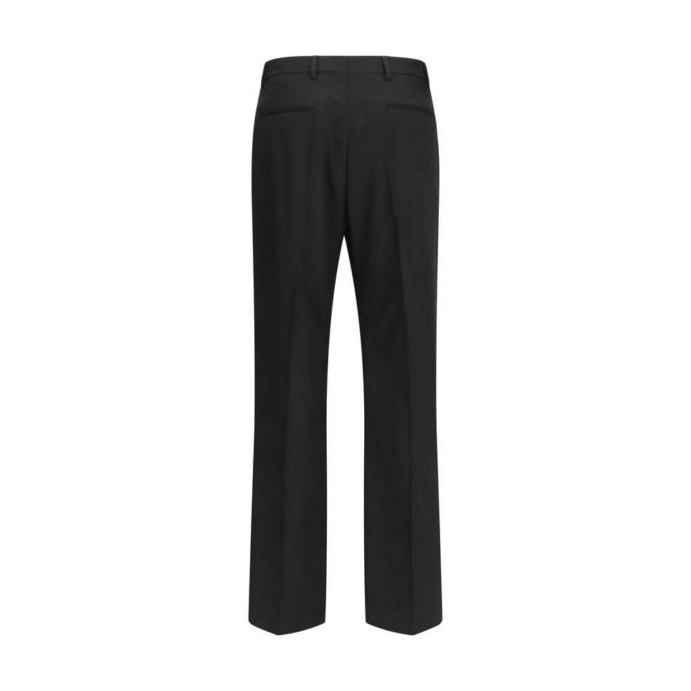 Valentino Black Wool Oves Aries Dress Pants Valentino