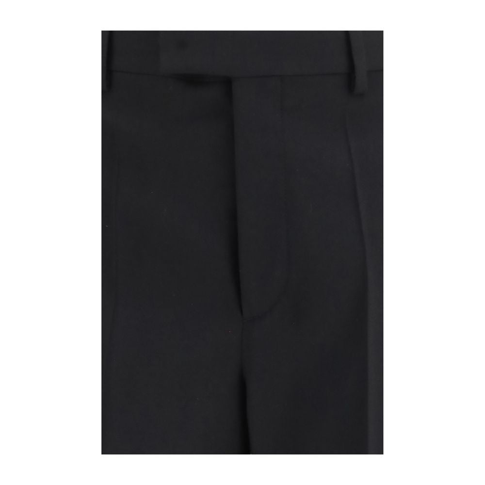 Valentino Black Wool Oves Aries Dress Pants Valentino