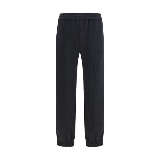 Valentino Garavani Black Cotton Joggers Workout Pants Valentino Garavani