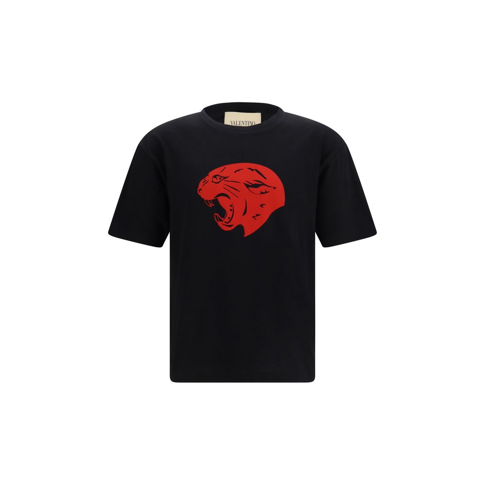 Valentino Black Cotton T-Shirt Valentino
