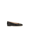 Valentino Garavani Black Calf Leather Bos Taurus Ballet Flats Valentino Garavani