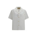 Valentino White Cotton Shortsleeve Shirt