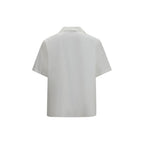 Valentino White Cotton Shortsleeve Shirt