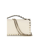 Valentino Garavani Beige Calf Leather Bos Taurus Wallet