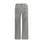 Citizens of Humanity Gray Cotton Straight-Leg Jeans