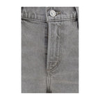 Citizens of Humanity Gray Cotton Straight-Leg Jeans
