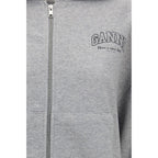 Ganni Gray Cotton Sweatshirt