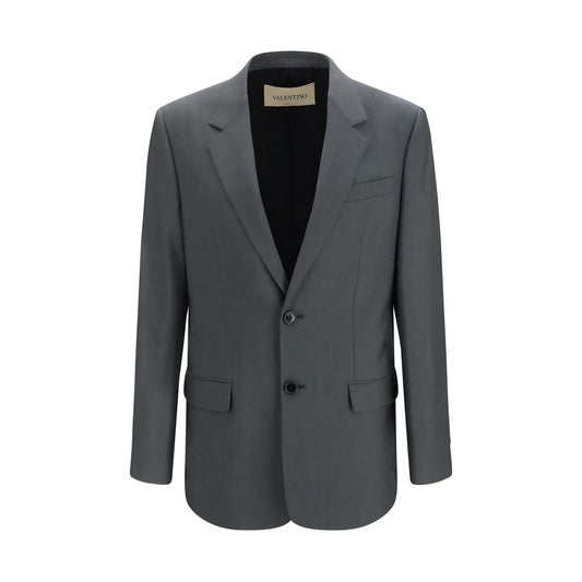 Valentino Garavani Gray Wool Oves Aries Jacket Valentino Garavani