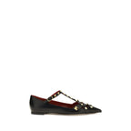Valentino Garavani Black Goatskin Ballet Flats
