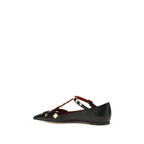 Valentino Garavani Black Goatskin Ballet Flats