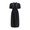 Ganni Black Cotton Casual Dress