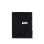 Jil Sander Black Wool Oves Aries Scarf