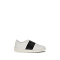 Valentino Garavani Black And White Calf Leather Bos Taurus Low Top Sneakers