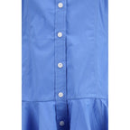 Ganni Blue Cotton Casual Dress