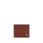 Valentino Garavani Bordeaux Calf Leather Bos Taurus Wallet