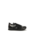 Valentino Garavani Black Polyamide Athletic Sneakers