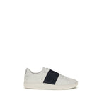 Valentino Garavani Blue Calf Leather Bos Taurus Low Top Sneakers