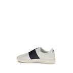 Valentino Garavani Blue Calf Leather Bos Taurus Low Top Sneakers