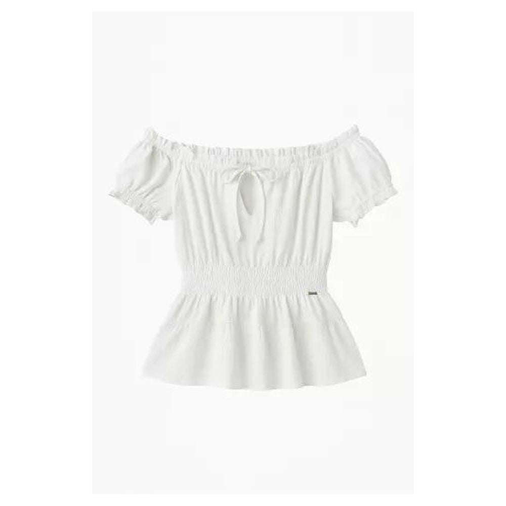 Guess White Polyester Blouse Guess