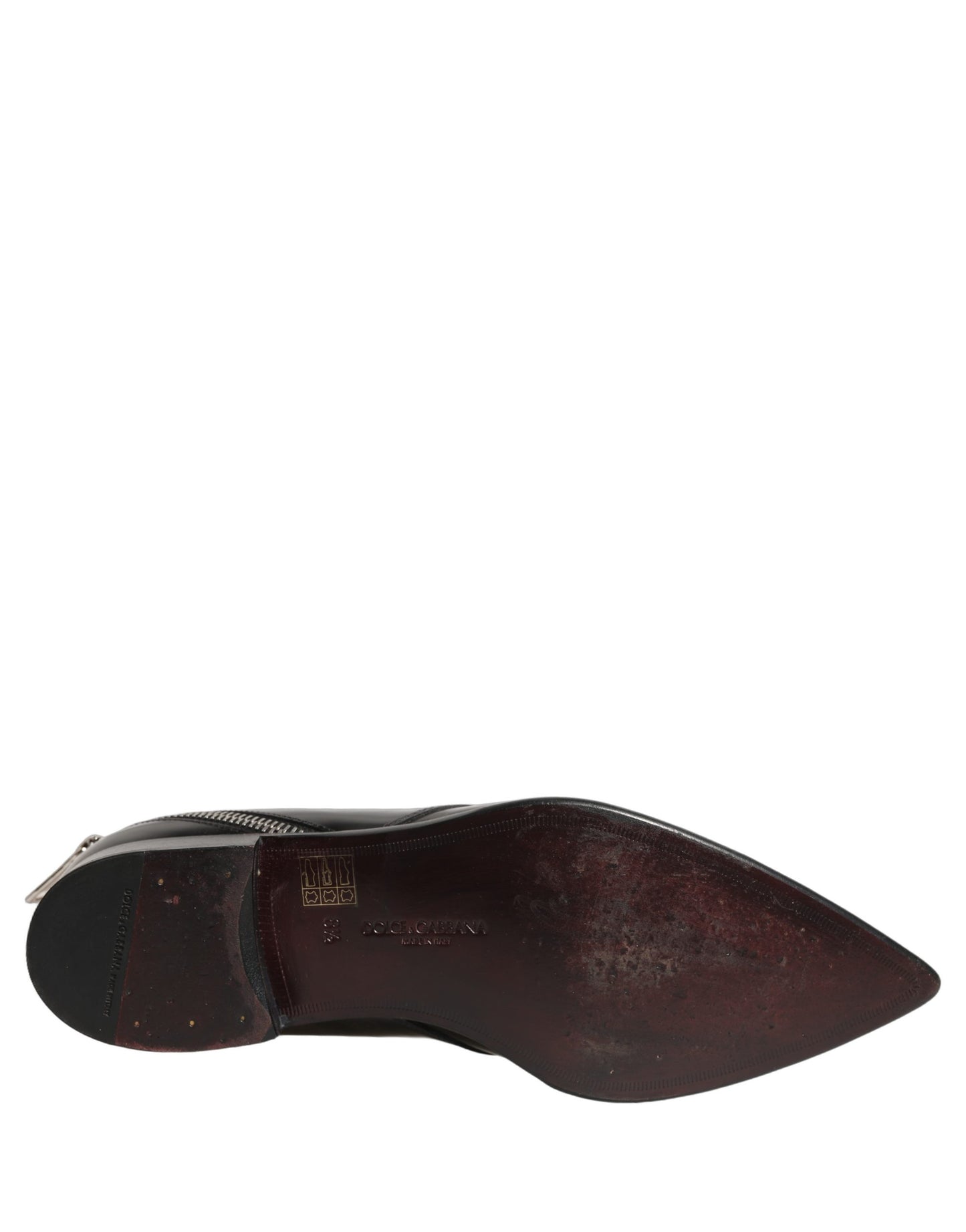 Dolce & Gabbana Black Leather Men Derby Dress Formal Shoes Dolce & Gabbana