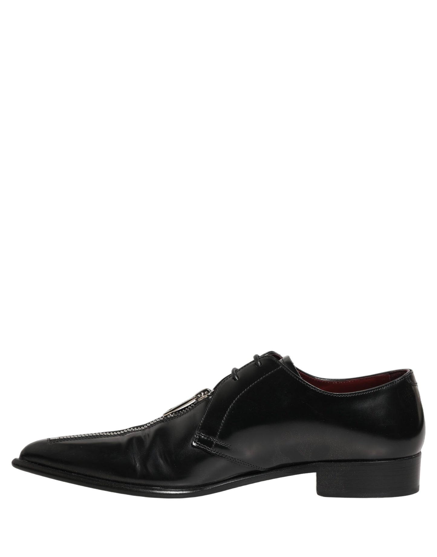 Dolce & Gabbana Black Leather Men Derby Dress Formal Shoes Dolce & Gabbana