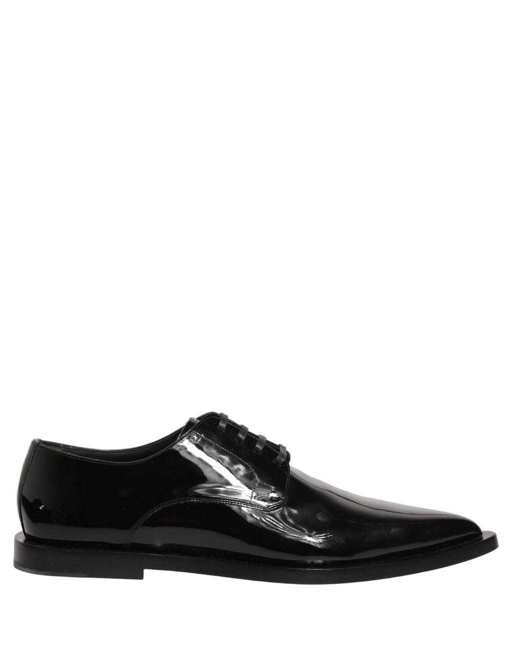 Dolce & Gabbana Black Leather Men Derby Dress Formal Shoes Dolce & Gabbana
