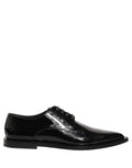 Dolce & Gabbana Black Leather Men Derby Dress Formal Shoes Dolce & Gabbana