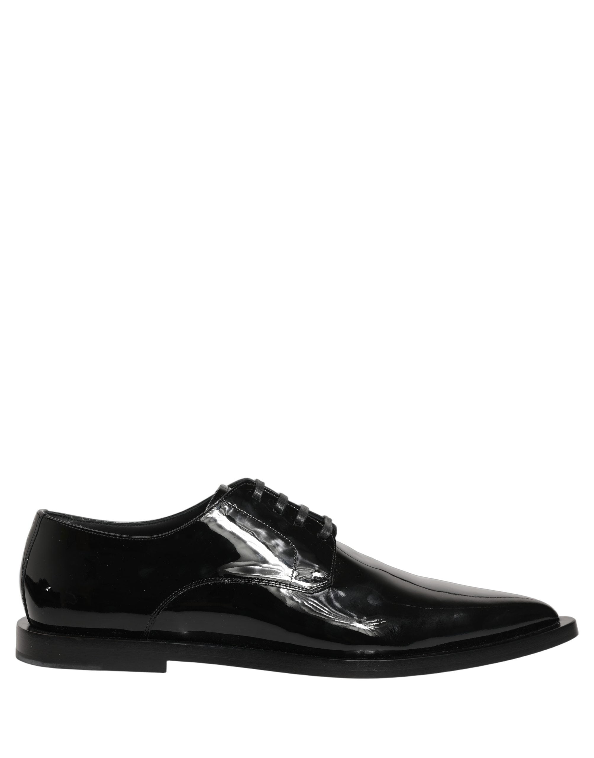 Dolce & Gabbana Black Leather Men Derby Dress Formal Shoes Dolce & Gabbana