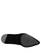 Dolce & Gabbana Black Leather Men Derby Dress Formal Shoes Dolce & Gabbana