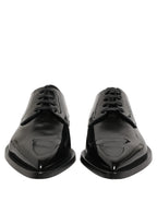 Dolce & Gabbana Black Leather Men Derby Dress Formal Shoes Dolce & Gabbana