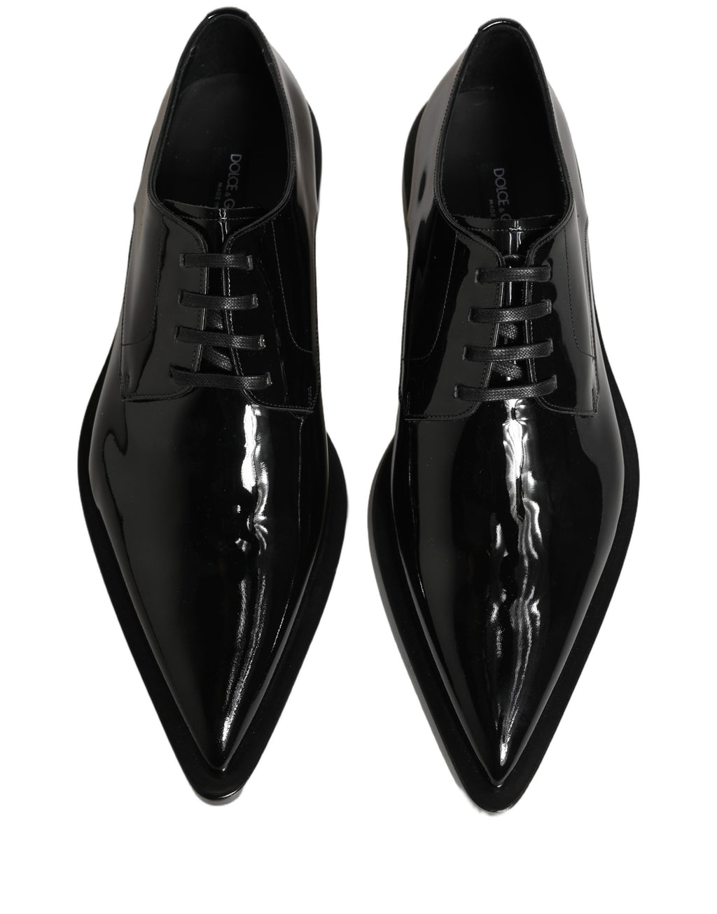 Dolce & Gabbana Black Leather Men Derby Dress Formal Shoes Dolce & Gabbana