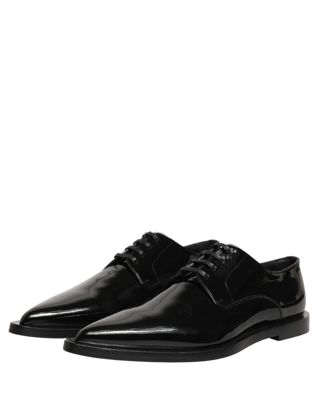 Dolce & Gabbana Black Leather Men Derby Dress Formal Shoes Dolce & Gabbana
