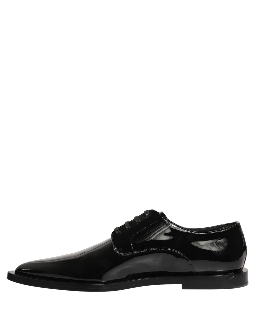 Dolce & Gabbana Black Leather Men Derby Dress Formal Shoes Dolce & Gabbana