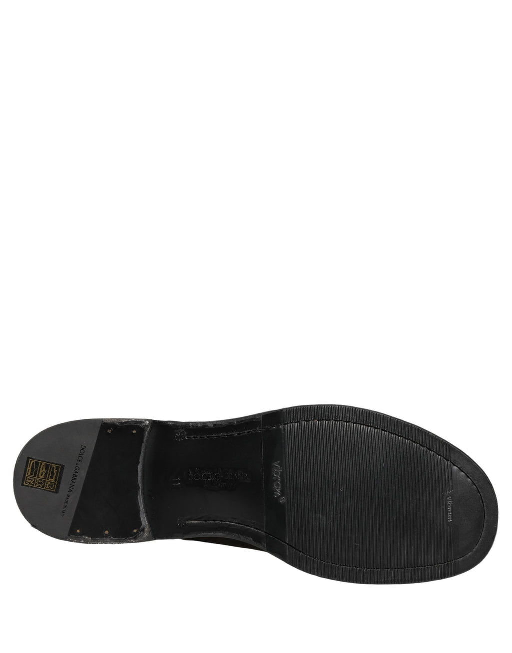 Dolce & Gabbana Black Leather Lace Up Derby Dress Men Shoes Dolce & Gabbana