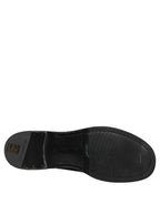 Dolce & Gabbana Black Leather Lace Up Derby Dress Men Shoes Dolce & Gabbana