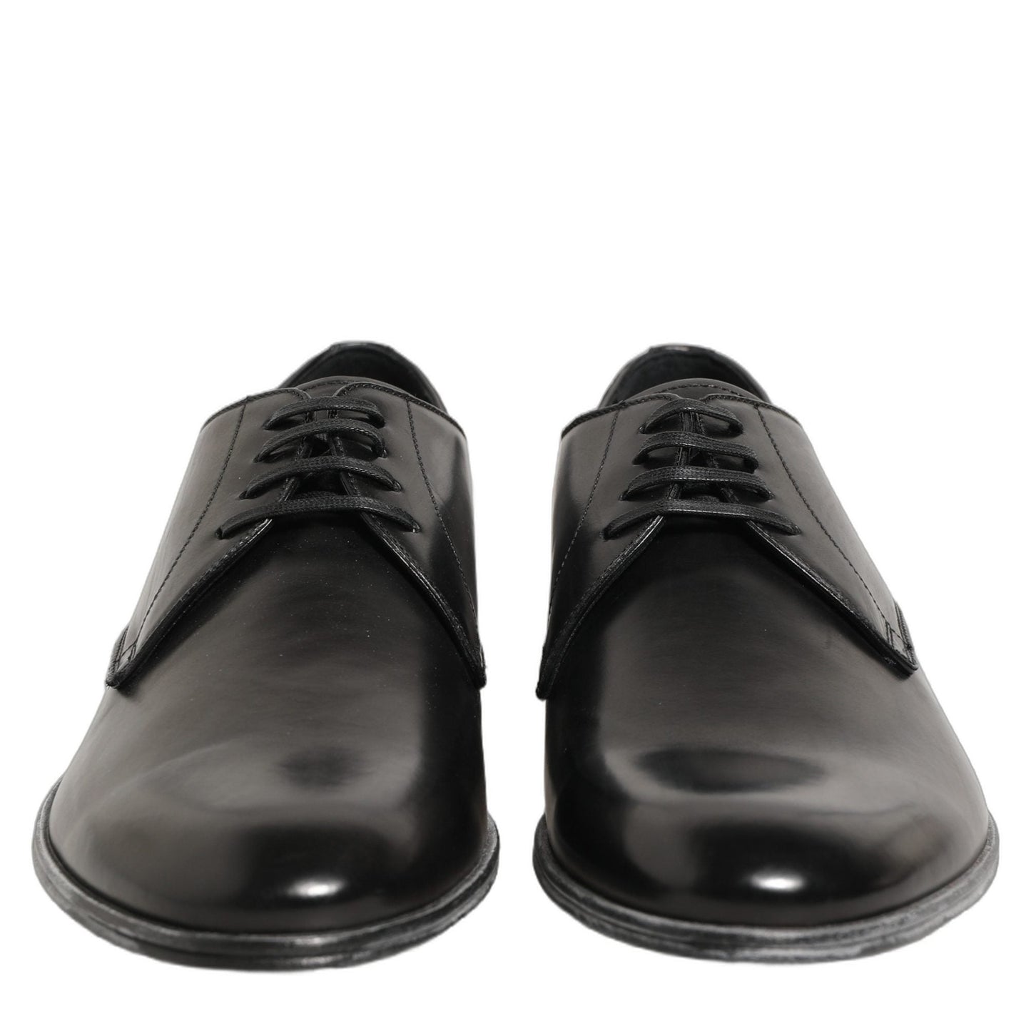 Dolce & Gabbana Dress Black Leather Lace Up Derby Men Shoes Dolce & Gabbana