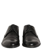 Dolce & Gabbana Dress Black Leather Lace Up Derby Shoes Dolce & Gabbana