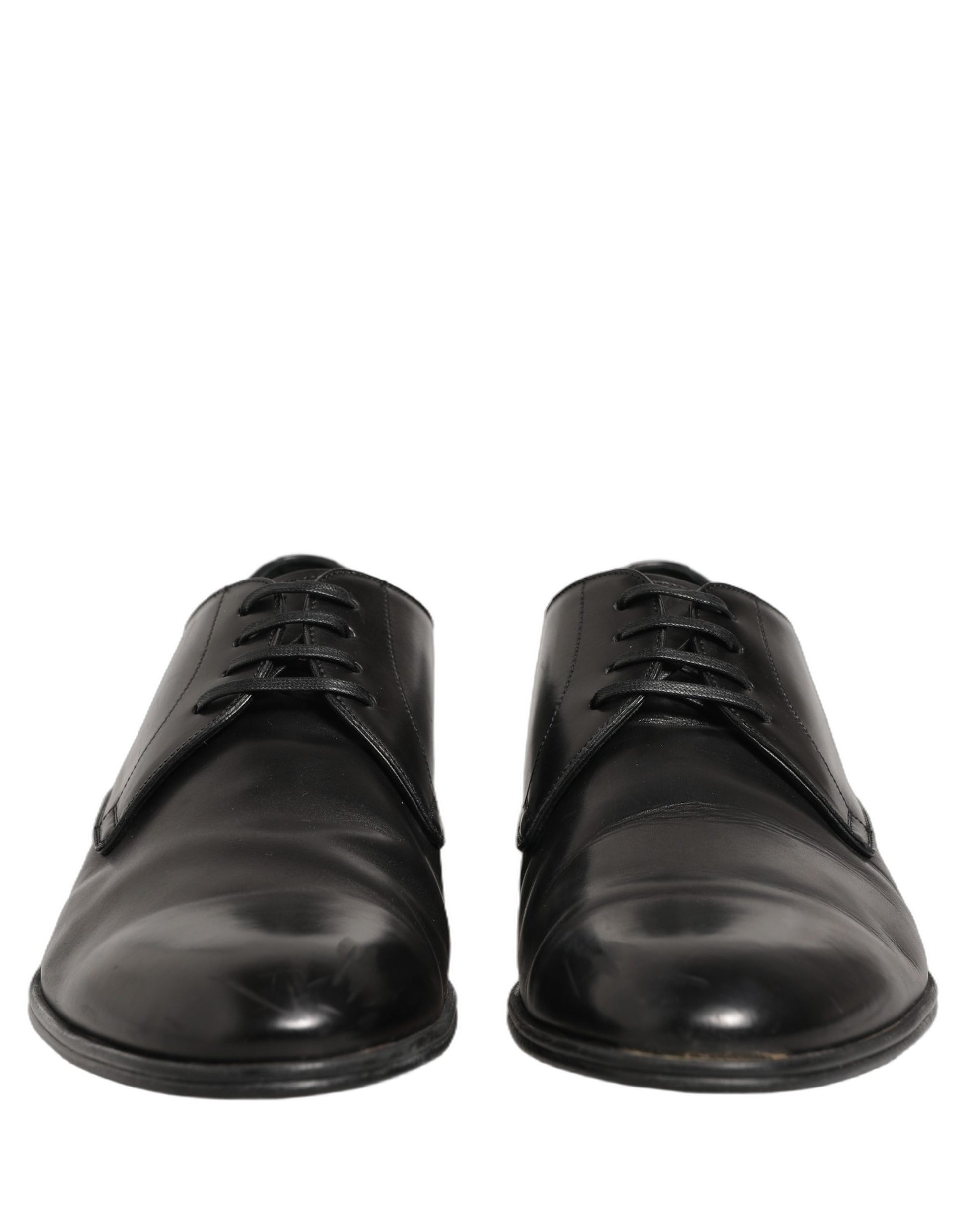Dolce & Gabbana Dress Black Leather Lace Up Derby Shoes Dolce & Gabbana
