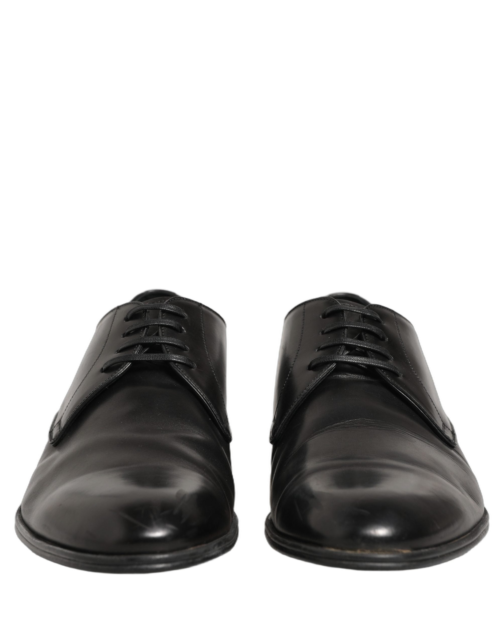 Dolce & Gabbana Dress Black Leather Lace Up Derby Shoes Dolce & Gabbana