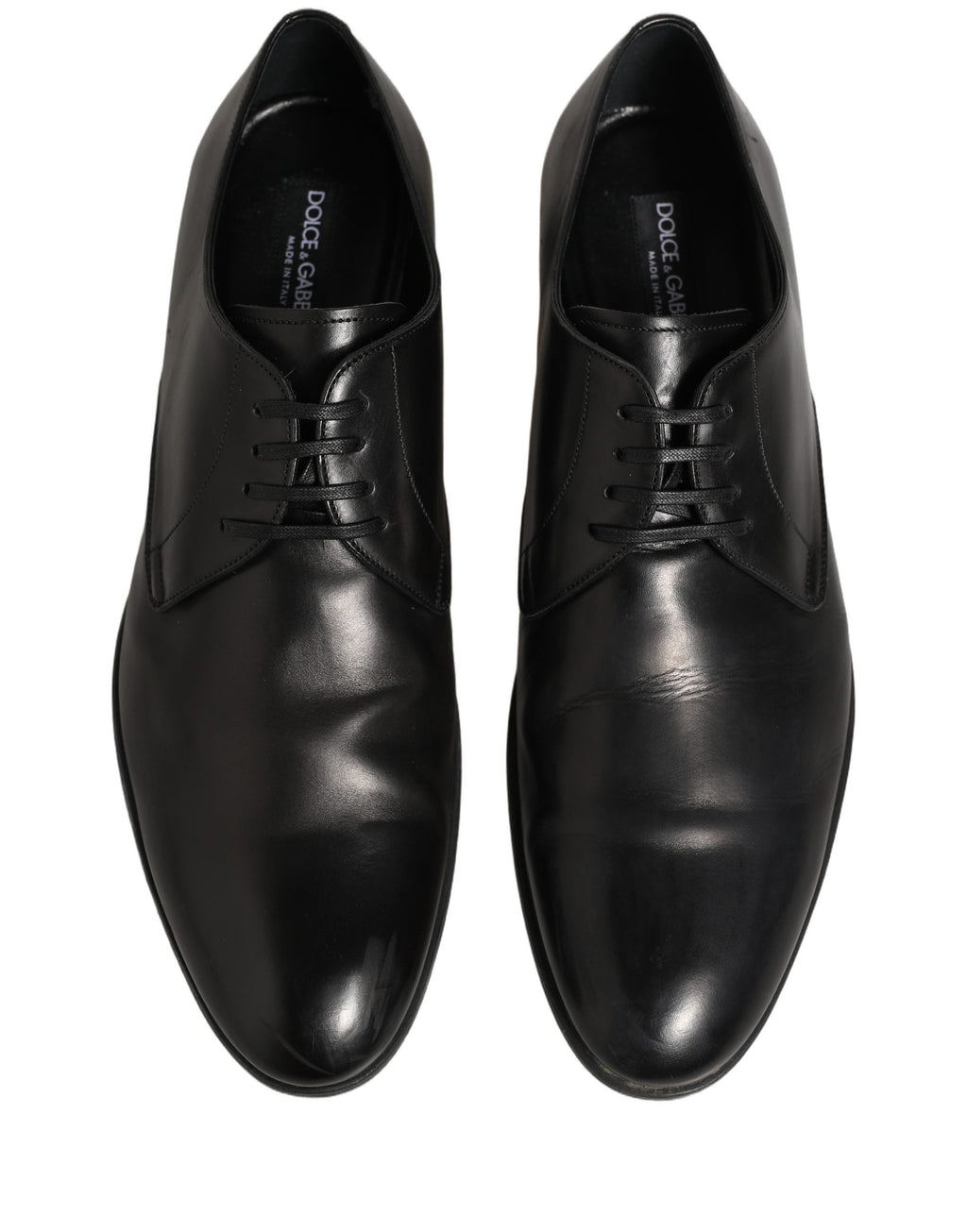 Dolce & Gabbana Dress Black Leather Lace Up Derby Shoes Dolce & Gabbana