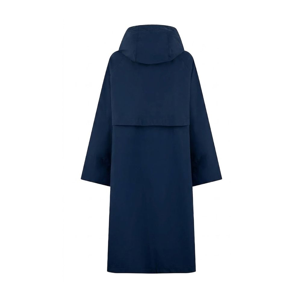 Herno Blue Polyester Coat Herno