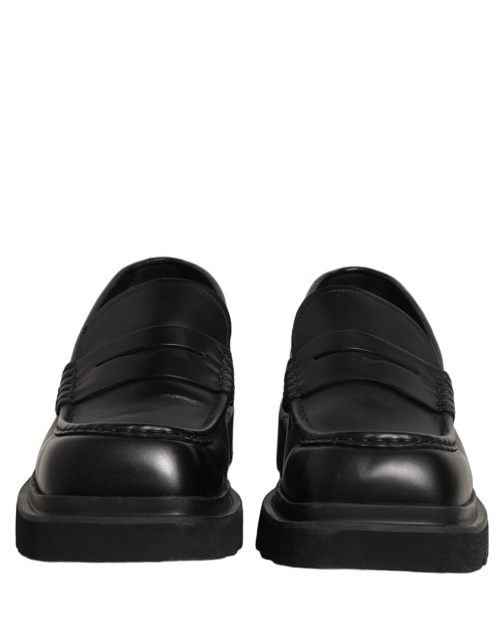 Dolce & Gabbana Black Calfskin Leather Men Dress Loafer Shoes Dolce & Gabbana