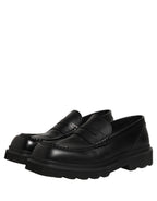 Dolce & Gabbana Black Calfskin Leather Men Dress Loafer Shoes Dolce & Gabbana