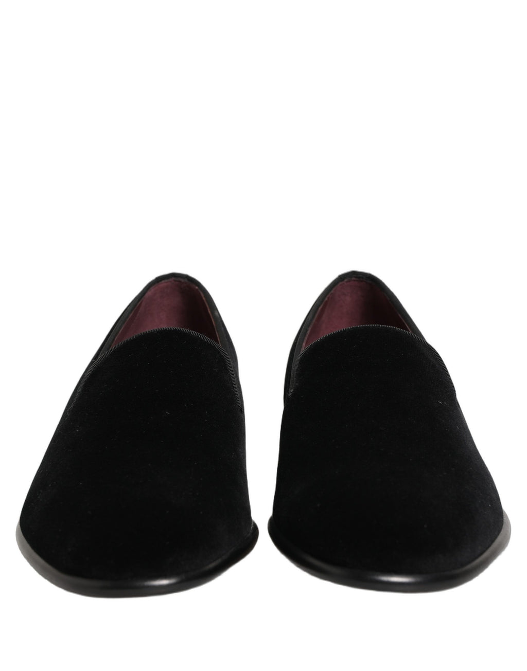 Dolce & Gabbana Black Velvet Loafers Formal Men Dress Shoes Dolce & Gabbana