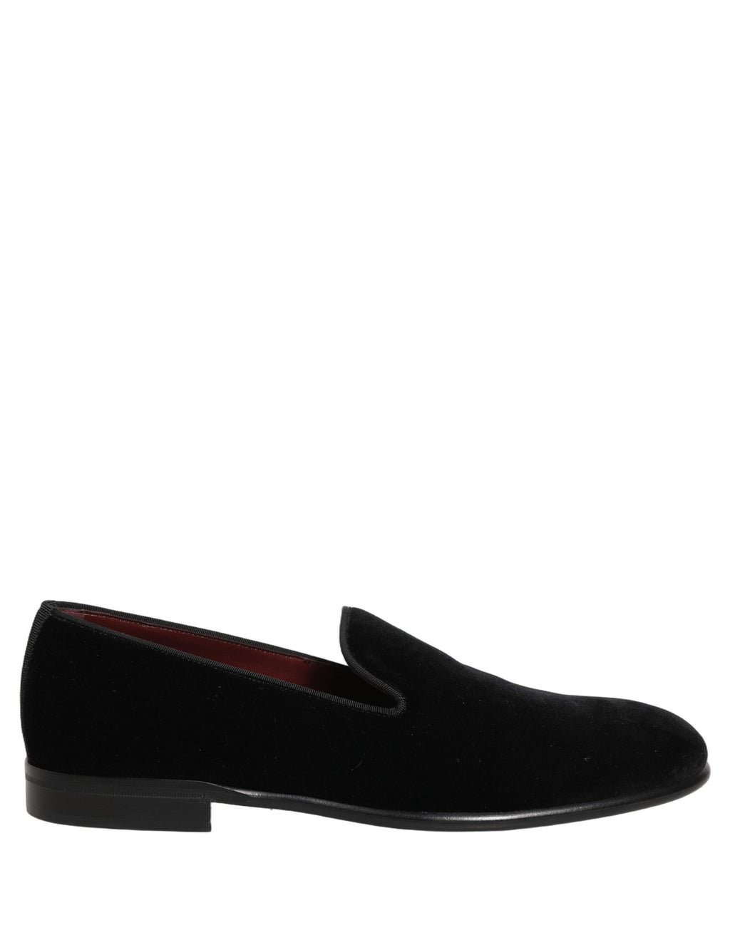 Dolce & Gabbana Black Velvet Loafers Formal Men Dress Shoes Dolce & Gabbana