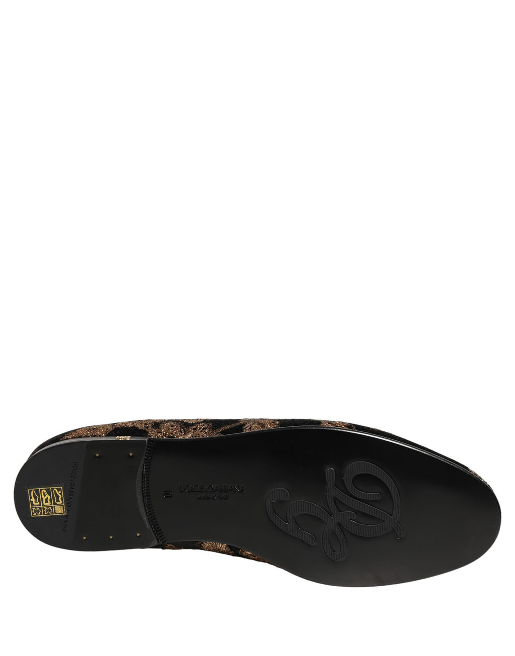 Dolce & Gabbana Black Floral Jacquard Dress Loafers Shoes Dolce & Gabbana