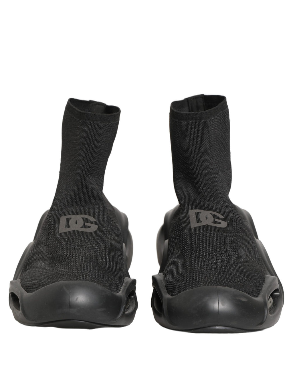 Dolce & Gabbana Black Slip On Wave Socks Men Sneakers Shoes Dolce & Gabbana