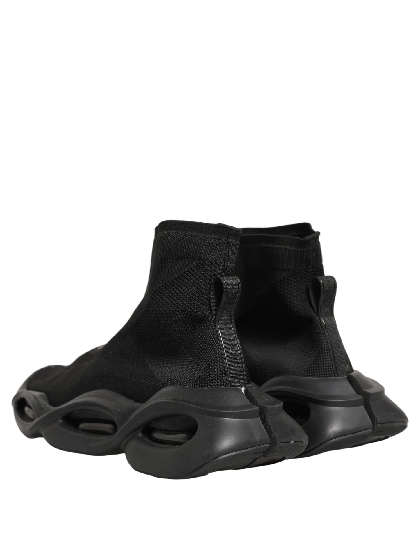 Dolce & Gabbana Black Slip On Wave Socks Men Sneakers Shoes Dolce & Gabbana